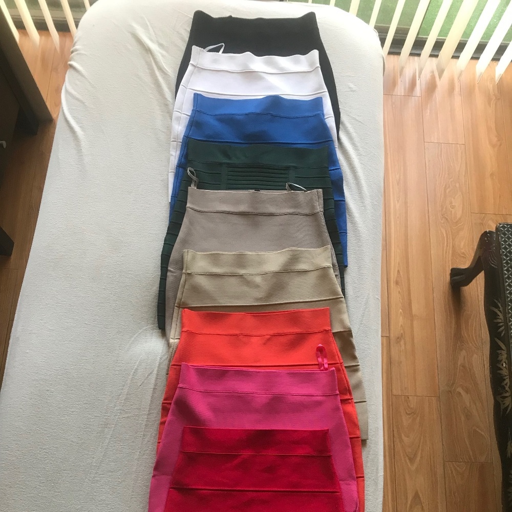 9 BCBG Bandage Skirts, all size SMALL